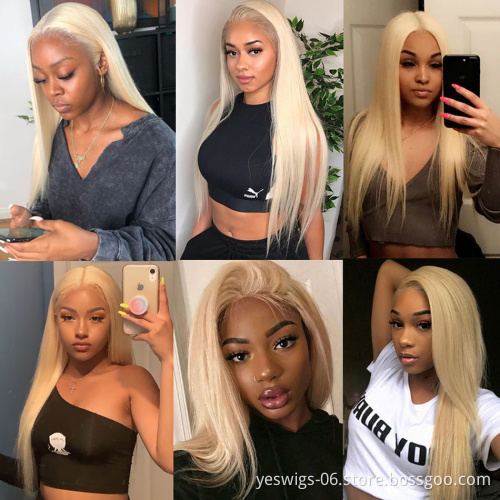 Blonde 613 Hd Full Transparent 360 Lace Frontal Closure Wig Mink Brazilian Human Hair Lace Front Wigs Human Hair For Black Women